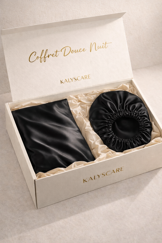 Coffret Douce Nuit Kalyscare - Kit soin nocturne cheveux crépus et bouclés